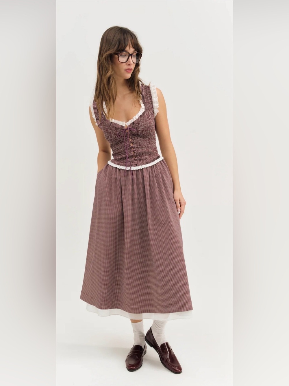 For Love And Lemons Morgan Midi Dress - Picture 3 of 10
